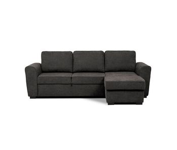 Chaise longue con cama aston reversible 3 plazas antracita - conforama