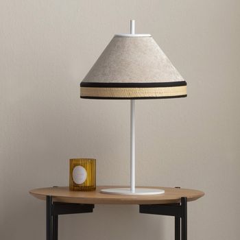 Lámpara de mesita de noche aneris beige