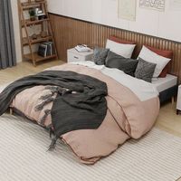 cama doble 160x200 cm de terciopelo gris tapizada estructura baja