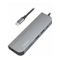 base para portatiles logilink ua0343 con usb 32 hdmi y lector de tarjetas