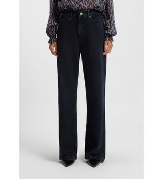 BOSS para mujer. 50548454 Pantalón Marlene HR 8.0 marino (25/34), Casual, Algodón, Denim