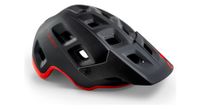 casco terranova met negro rojo mat brillante