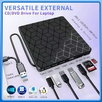 7 en 1 usb30 y tipo c cd dvd grabadora reproductor escritor grabador de dvd externo unidad optica lector portatil para ordenador portatil de escritorio notebook