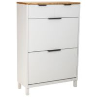 mueble zapatero con 2 cajones y 2 puertas 80x33x1205