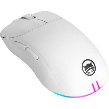 Ratón GAMIAC PA50 Gaming USB Type-C 12400 DPI Blanco RGB 6 Botones