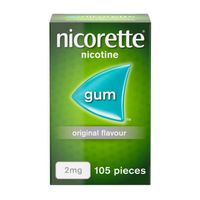 nicorette original gum 2mg - 105 pieces - 10 pack