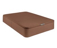 pack de canape polipiel marron  colchon viscoelastico