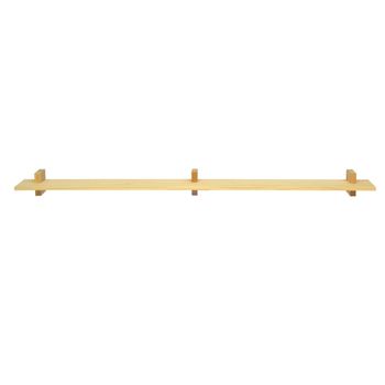 Estante individual de pared en madera natural 180 cm Sin barnizar