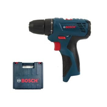 GSR 120-LI para taladro sin cable BOSCH, 12V de ion de litio, 2 velocidades, par de giro alto ajustable, herramienta elé