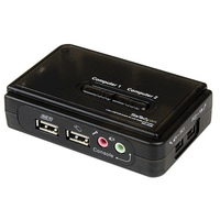 2 port mini usb kvm kit w
