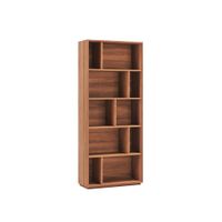 estanteria libreria en melamina nogal 191x80x32 cm