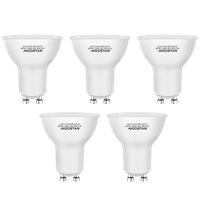 aigostar pack de 5 bombillas led gu10 6w luz calida 3000k 480lumen bajo consumo no regulable