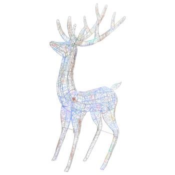 Reno Navideño Acrílico Xxl 250 Leds De Colores 180 Cm Vidaxl