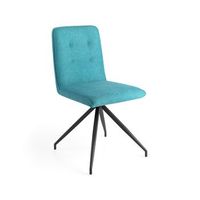 set 2 sillas de comedor tela ralco - azul