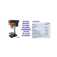 taladro de columna stayer imaport tr130c 12 hp 42485