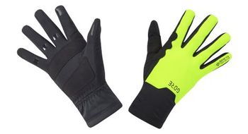 Guantes largos unisex gore wear gore tex infinium mid negro amarillo