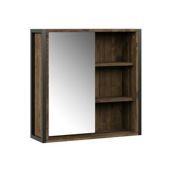 Armario Con Espejo Para Baño Naola 62.2 X 62.5 Cm Con 1 Puerta Con Espejo Vicco