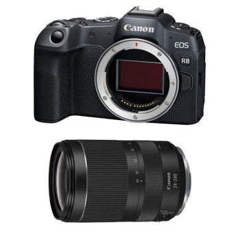 Cámara Mirrorless Canon EOS R8 24.2MP Sensor Full-Frame 24-240mm WiFi Bluetooth