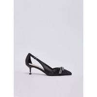 liu jo zapatos de tacon zapatos de salon glitter con cut-outs para mujer