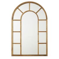 espejo tipo ventana en arco de abeto 86x130 cm
