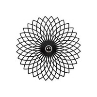 aplique para pared folina 50x12x50 cm color negro vente-unique