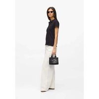 karl lagerfeld bolsa mini bolso tote cuadrado graneado blanco y negro para mujer