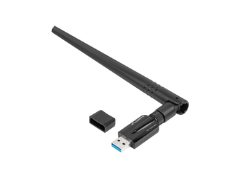 ADAPTADOR RED LANBERG USB WIFI 1200 MB/S DUAL BAND CON ANTENA