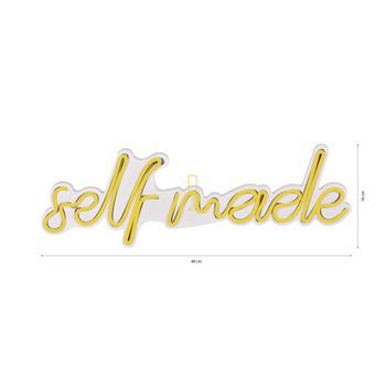 Iluminación Led Decorativa De Plástico Self Made Amarillo 48x16x2 Cm