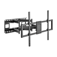 aisens soporte pro giratorio inclinable y nivelable para monitortv 120kg de 60-120 negro