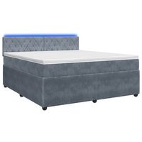 cama tapizada 160x200x1005 cm  - gris