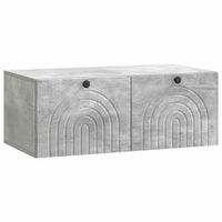 mueble para tv de pared gris hormigon 785 x 41 x 30 cm vidaxl