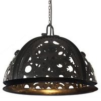 lampara de techo industrial diseno de rueda dentada 45 cm e27 vidaxl