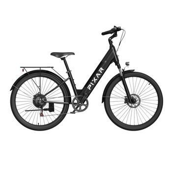 Bicicleta Eléctrica Pixar Cruiser 250w 36v 12.8ah 27.5x2 Frenos De Disco Negro