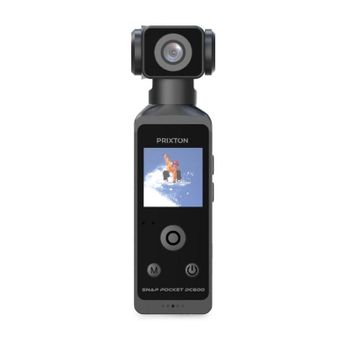Cámara Digital Compacta Prixton Snap Pocket DC600 50 MP Sensor CMOS 5K WiFi Giratoria Sumergible
