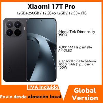 Versión Global Xiaomi 17T Pro Smartphone MediaTek Dimensity 9500 7000mAh 100W Pantalla de 6.83