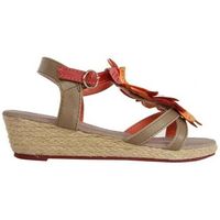 flower girl sandalias 147840-b4600 ltaupe-coral para nina