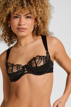 Hunkemöller Sujetador Olivia Con Aros Sin Relleno Negro