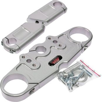 Puente de horquilla Suzuki GSX-R 1100 W '93-'94 Kit de conversión Superbike ABM gris