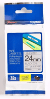 cinta rotuladora plata  negro 24
