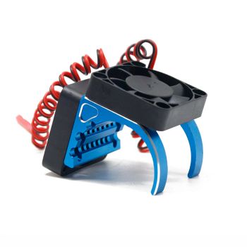 Cubierta de ventilador de refrigeración de radiador de doble ventilador de motor de coche RC de 42 mm para 4082 Arrma RC