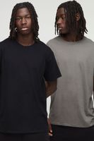 pack de 2 camisetas basicas regular con cuello de caja multi