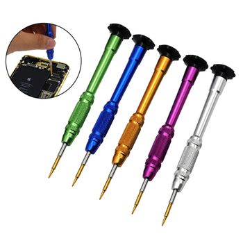 Destornillador de precisión de 1 pieza 0,8/1,2 Pentalobe 0,6 tipo Y Phillips ranurado 2,5 hexagonal para iPhone herramienta de reparación de apertura de desmontaje