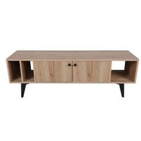 mueble tv sidney roble negro