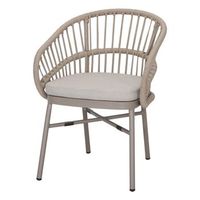 silla de cuerda y metal horizon 57x77x66