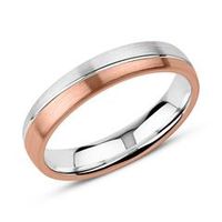anillo grabado de plata 925 para hombre rosado