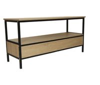 mueble de tv estilo industrial con cajon detroit - 113 x 40 x 55 cm - beige
