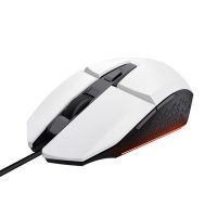 trust gxt 109 felox raton gaming iluminado usb 6400 dpi blanco