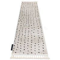 alfombra corredor berber syla b752 puntos crema para la cocina entra 70x250 cm