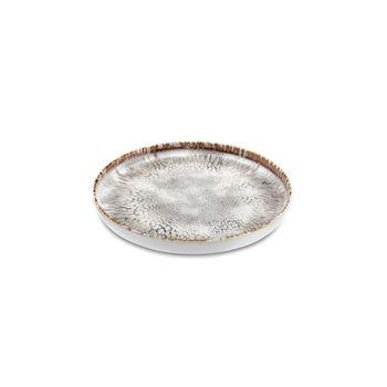 Plato para pan (lote de 6) gres gris texturizado