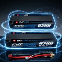 bateria lipo 2s de 9200mah 76v 130c con conector tdeans de 5mm carcasa rigida para coche rc barco camion uav carreras
